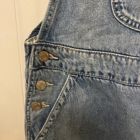 NWT GAP Light Blue Denim Overalls L - Picture 4 of 7